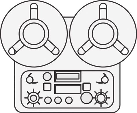 Reel Tape Recorder 素材 Canva可画