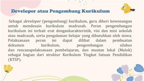 Peran Guru Dalam Pengembangan Kurikulum Pai Ziyani Fauziyah 201200437