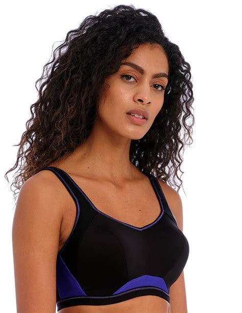 Freya Active Aa4004 Electric Black Underwire Crop Sports Bra