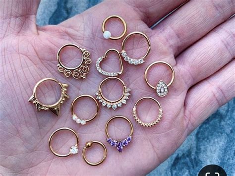 Пин от пользователя 💐 на доске closet | Пирсинг носа, Ювелирные ...