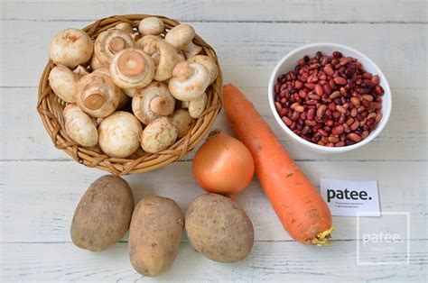 Грибной суп с фасолью - рецепт с фотографиями - Patee. Рецепты
