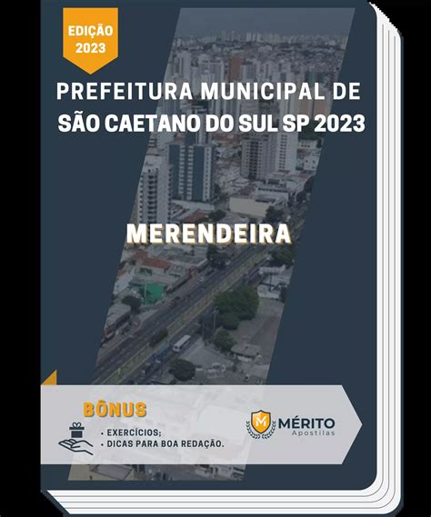 Apostila Merendeira Prefeitura de São Caetano do Sul SP 2023 Mérito