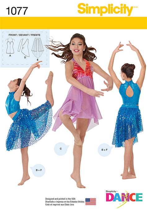 Simplicity Girls Misses Knit Dancewear