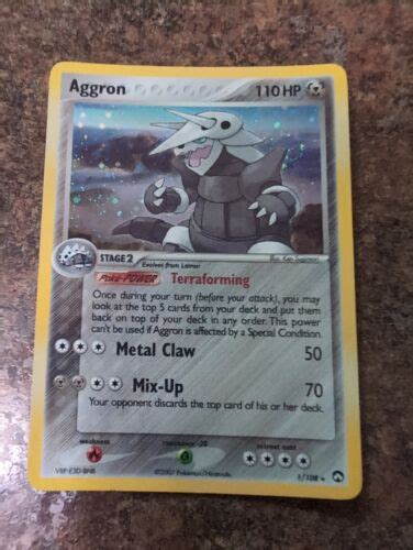 Aggron Power Keepers Holo Pokemon Card Near Mint Ebay