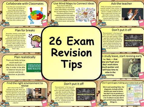 Free Exam Revision Tips Methods Teaching Resources