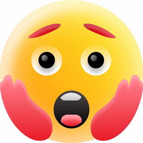 Expressions Fear Emoji Scared Screaming Smiley Icon Download On