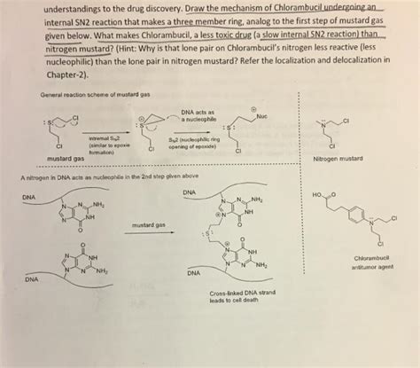 Solved Draw the mechanism of Chlorambucil undergoing an | Chegg.com