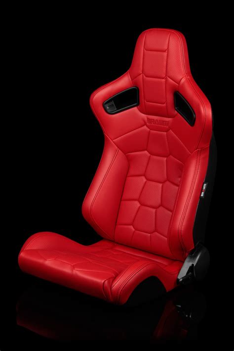 Braum Elite X Series Racing Seats Red Komodo Edition Pair Brr1x R