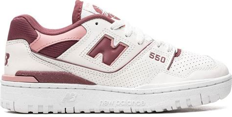 New Balance 550 W Sea Salt Washed Burgundy Pink Moon