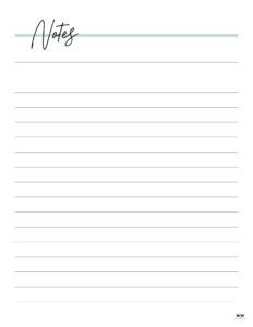 Note Pages Templates Free Printables Printabulk