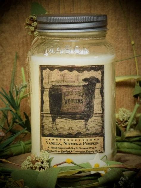 Hscshp24 Sheep 24oz Jar Candle Old Farmhouse Primitives