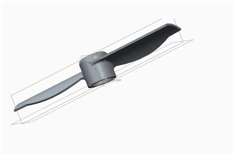 Propeller Blade PTC Creo Parametric 3D CAD Model GrabCAD