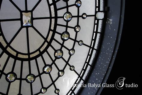 Oval Stained Leaded Glass Window Little Princess Victoria Balva