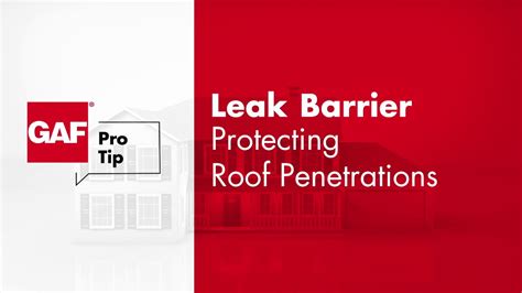 How To Install Leak Barrier Around A Pipe Penetration Gaf Protip Youtube