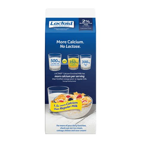 Lactaid® Calcium Enriched Reduced Fat 2 Lactose Free Milk Lactaid®