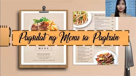 Pagsulat Ng Menu Pagsulat Sa Piling Larangan Teknikal Youtube