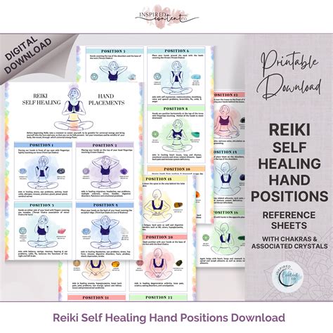 Reiki Hand Positions For Self Healing Usui Reiki Chart Reiki Healing