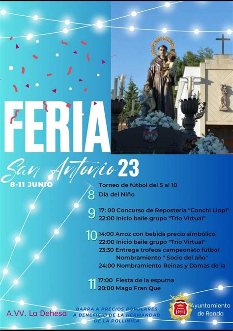 La Dehesa Celebra Sus Fiestas De San Antonio De Padua En Ronda Ronda