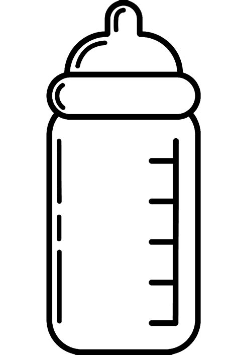 Baby Bottle Coloring Page ColouringPages