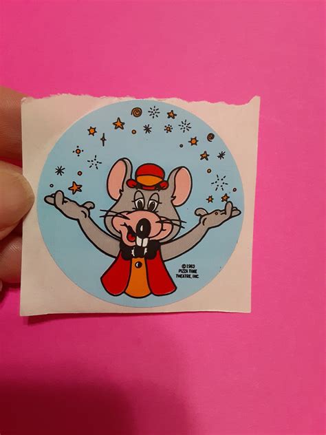 Vintage 80s Chuck E. Cheese Sticker Module - Etsy