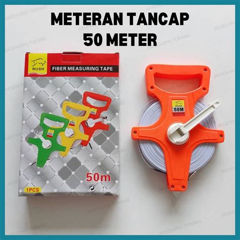 Jual Meteran Tancap 50 M Meter Fiber Rol Gulung Tanam Tanah Bangunan