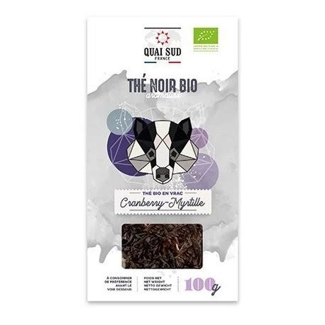 Th Noir Bio Cranberry Myrtille Quai Sud Maspatule