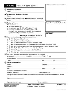 Fillable Online WV 200 Clerk Stamps Date Here When Form Is Filed Proof