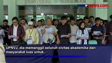 Serukan Selamatkan Demokrasi Civitas Akademika Upn Veteran Jakarta