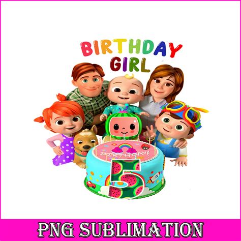 5th Birthday Girl Png Cocomelon Birthday Girl Png Cocomelon Inspire