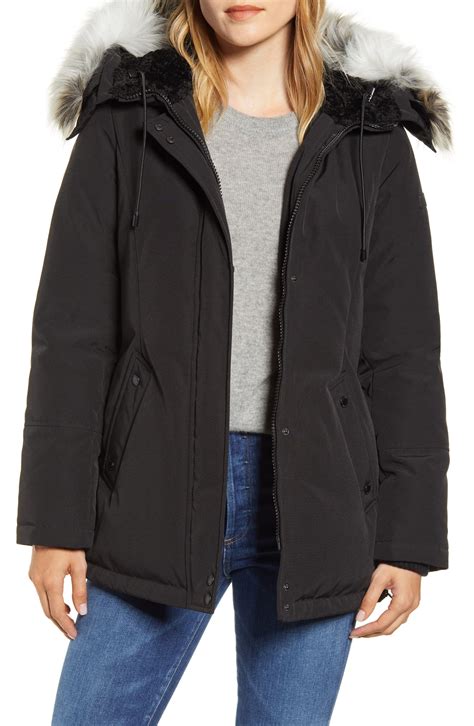 Sam Edelman Faux Short Parka 230 Nordstrom Lookastic