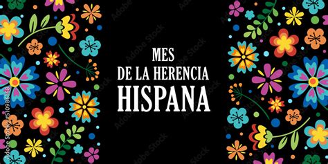 Hispanic Heritage Month Vector Web Banner Poster Card For Social