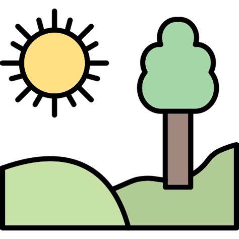day generic outline color icon