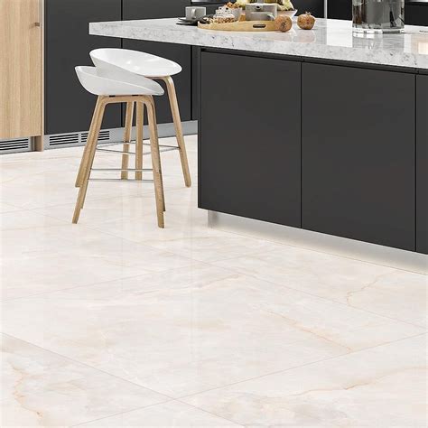 Porcelanato Interno Polido Borda Reta X Cm Onix Cielo Branco Pamesa