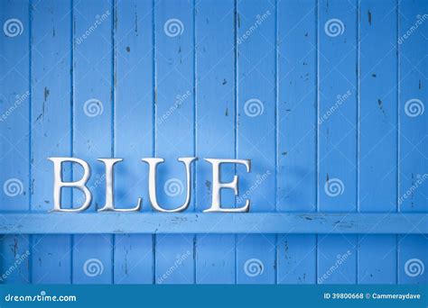 Blue Color Word Background Stock Photo Image Of Colour 39800668