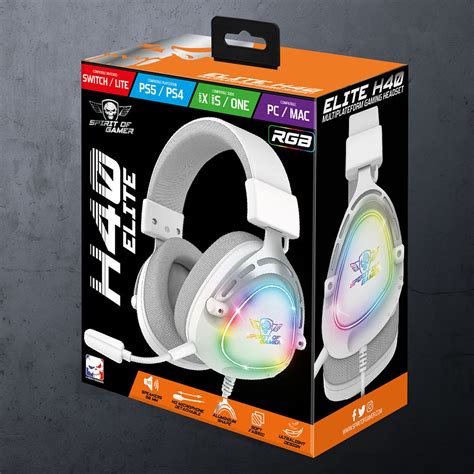 Spirit Of Gamer Elite H40 Blanc Micro Casque Garantie 3 Ans LDLC