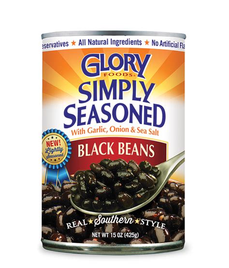 Simply Seasoned Black Beans Glory Foods