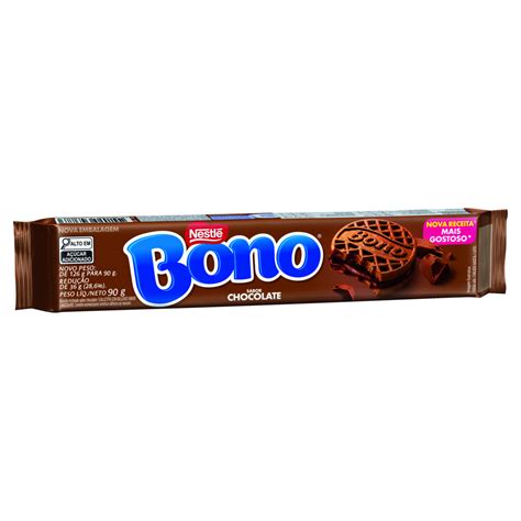 Biscoito Recheio Chocolate Bono Pacote 90g Pão De Açúcar