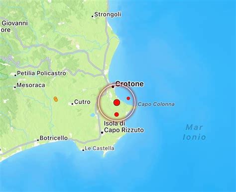 Scosse Di Terremoto In Calabria Epicentro A Crotone DATI E MAPPE