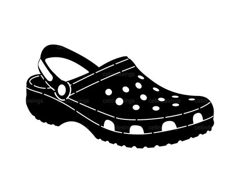 Croc Shoe Cut File Dxf Croc Shoe Svg - Etsy