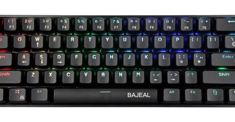 BAJEAL K RGB WIRED GAMING MECHANICAL KEYBOARD TYPE C HOT SWAPPABLE WITH BLUE SWITCHES