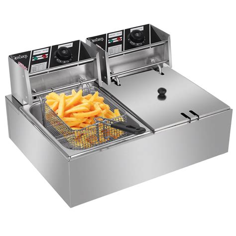 Enyopro Electric Stainless Steel Deep Fryer Commercial Countertop