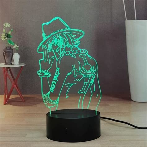 Lampe D Figurine Manga Manga Luffy Lampe De Nuit Led T L Command E