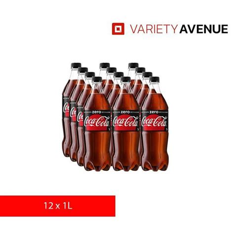 Coca-Cola ZERO 1L (Кока-Кола ЗЕРО 1л) напиток сильногазированный x 12 ...