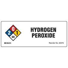 Hydrogen Peroxide NFPA Labels Brady Part 20379LS Brady BradyID