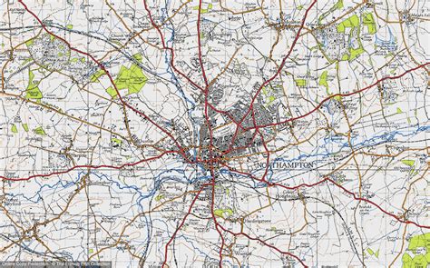 Historic Ordnance Survey Map of Northampton, 1946