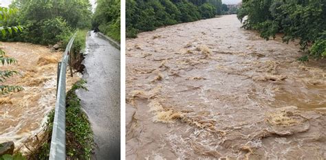 Maltempo Incessante In Piemonte Il Torrente Ceronda Fa Paura Superato