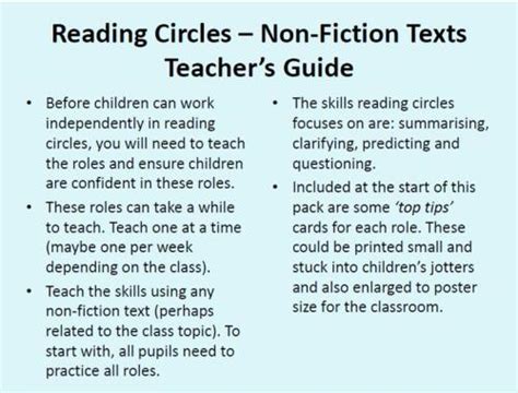 Reading Circles Non Fiction Pack