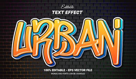 Premium Vector Graffiti Editable Text Effect