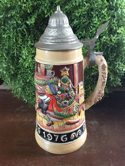 Vintage Schmid West German Beer Stein Christmas Limited Ed By