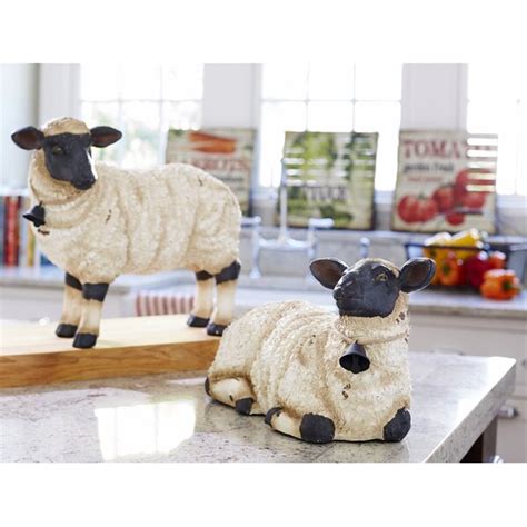 Melrose International Sheep 2 Piece Figurine Set And Reviews Wayfair